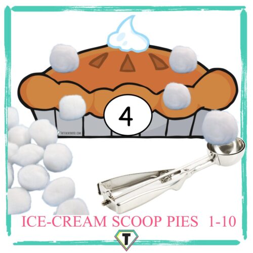 Ice-cream pies numbers 1-10- The Teacher Hero- Life saving digital teacher resources for the classroom! Instant download.