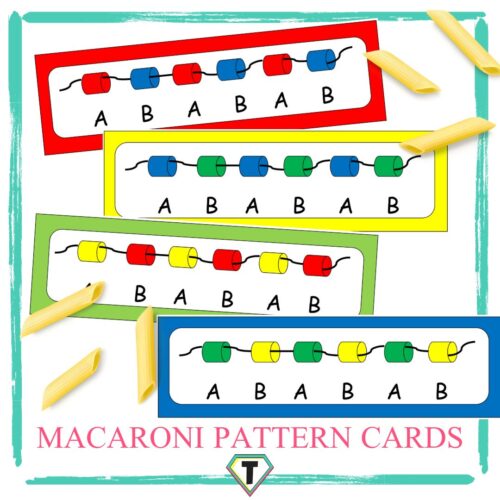 Macaroni patterns- The Teacher Hero- Life saving digital teacher resources for the classroom! Instant download.