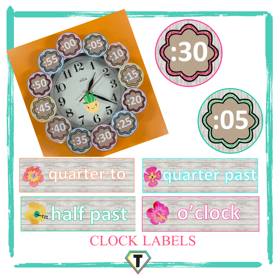 Printable Clock Labels