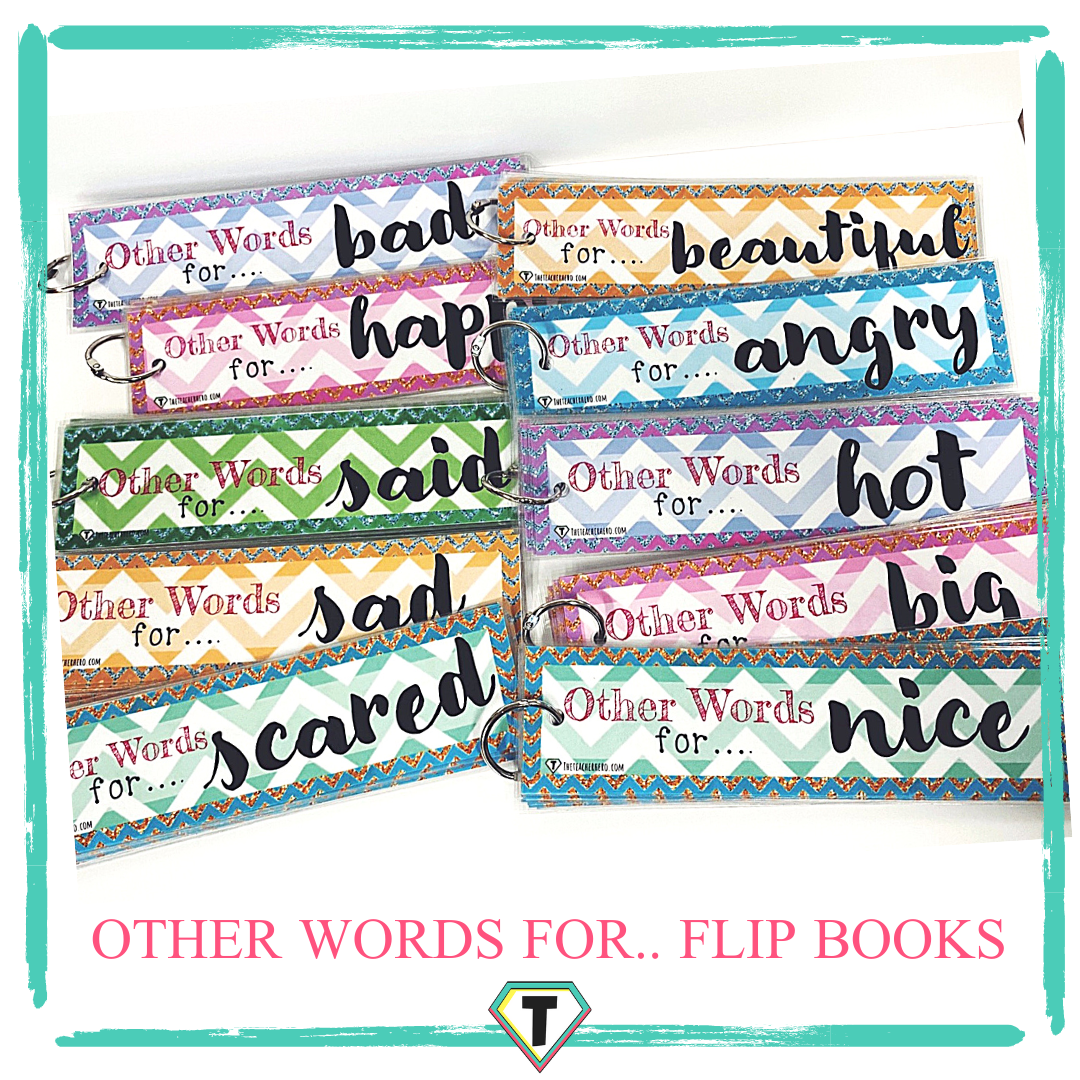 Other words for flip books set of 10 - The teacher hero- Life saving digital teacher resources for the classroom! Instant download.