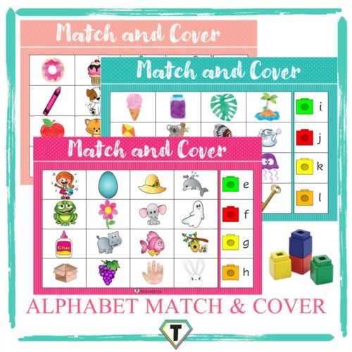 Alphabet match and cover - The teacher hero- Life saving digital teacher resources for the classroom! Instant download.