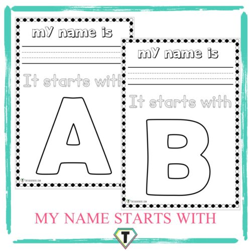 My name starts with... collage- The teacher hero- Life saving digital teacher resources for the classroom! Instant download.