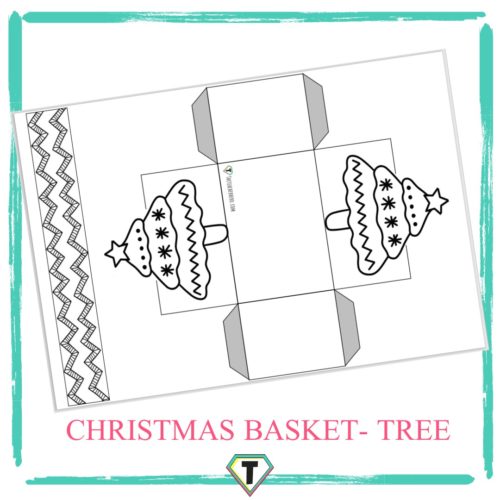 Christmas basket craft (tree) - The Teacher Hero- Life saving digital teacher resources for the classroom! Instant download.