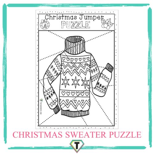 Santa House Puzzle - The Teacher Hero- Life saving digital teacher resources for the classroom! Instant download.