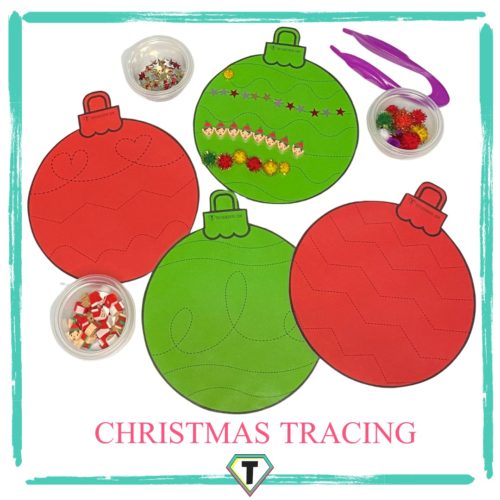 Christmas Tracing- The Teacher Hero- Life saving digital teacher resources for the classroom! Instant download.