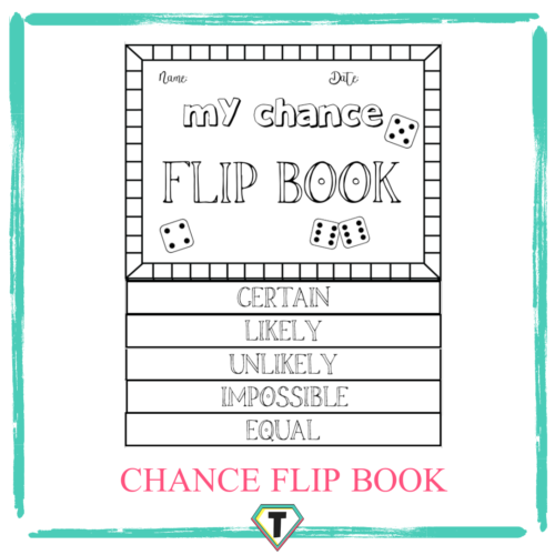 Chance and Probability flipbook- The Teacher Hero- Life saving digital teacher resources for the classroom! Instant download.