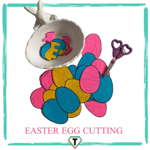 Easter Egg trace and cut- The Teacher Hero- Life saving digital teacher resources for the classroom! Instant download.