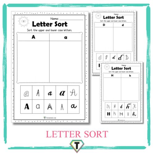 Letter sort- The Teacher Hero- Life saving digital teacher resources for the classroom! Instant download.