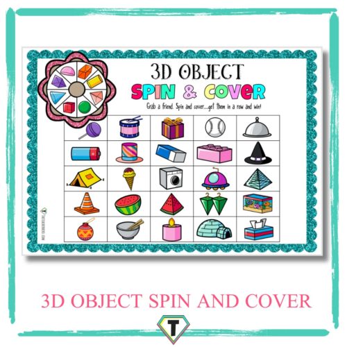 3D object game spin and cover -The Teacher Hero- Life saving digital teacher resources for the classroom! Instant download.