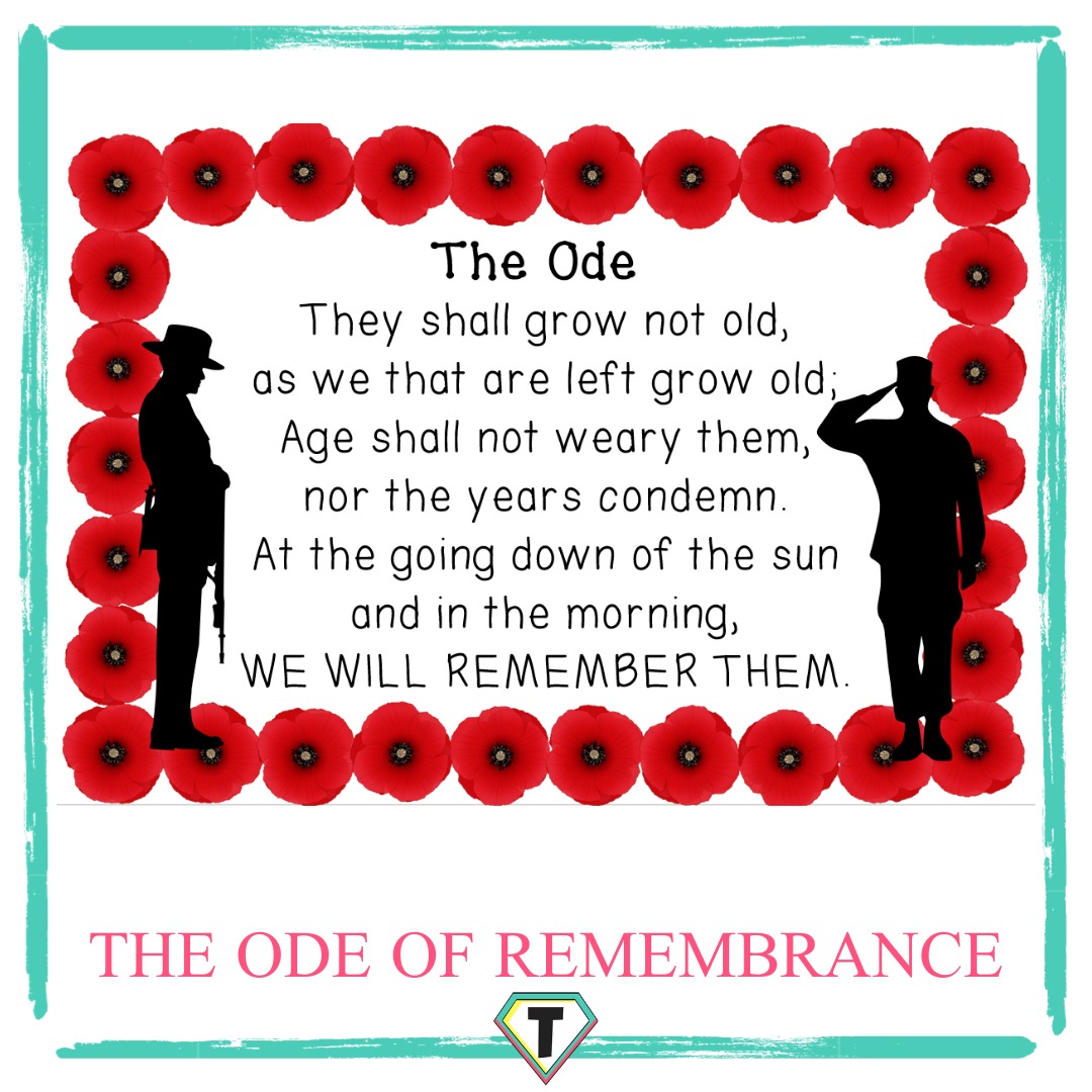 The Ode of Remembrance Poster - The Teacher Hero