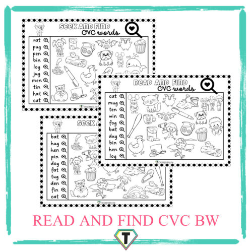 Read and find CVC words-The Teacher Hero- Life saving digital teacher resources for the classroom! Instant download.
