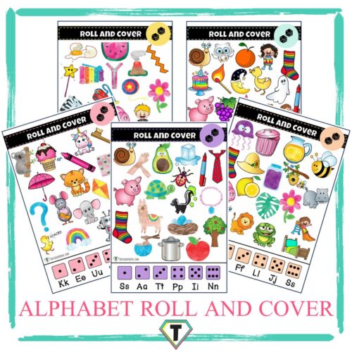 Alphabet roll and cover- The Teacher Hero- Life saving digital teacher resources for the classroom! Instant download.