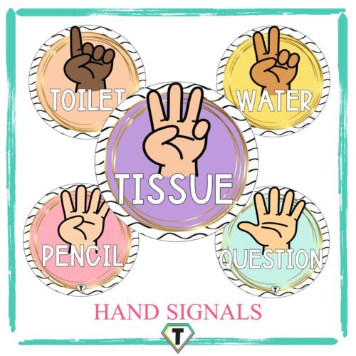 Hand signals- The Teacher Hero- Life saving digital teacher resources for the classroom! Instant download.