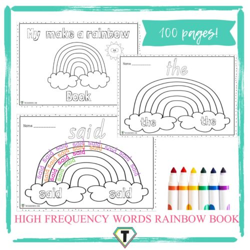 High Frequency Words Rainbow Writing - The Teacher Hero- Life saving digital teacher resources for the classroom! Instant download.